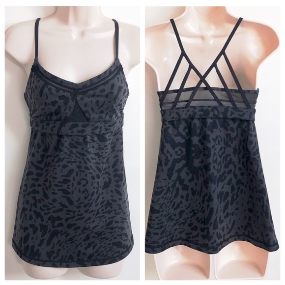 Lululemon strappy v neck animal print tank top 6 - Picture 1 of 8